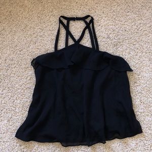 Black Criss-Cross Blouse